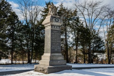İlk New Jersey Süvari Anıtı, Doğu Süvari Alanı, Gettysburg Ulusal Askeri Parkı, Pennsylvania, ABD