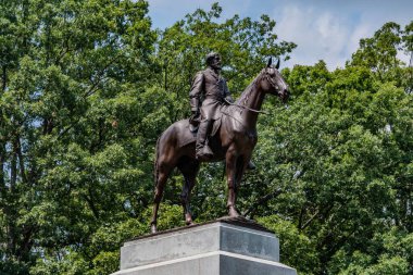 Gettysburg, Gettysburg Ulusal Askeri Parkı, Pennsylvania, ABD 'den Robert E. Lee