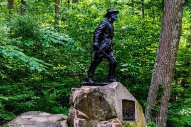 Tümgeneral William Wells Anıtı, Gettysburg Ulusal Askeri Parkı, Pennsylvania, ABD