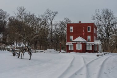 Hanover Kavşağı Kar İstasyonu, York County Pennsylvania, ABD