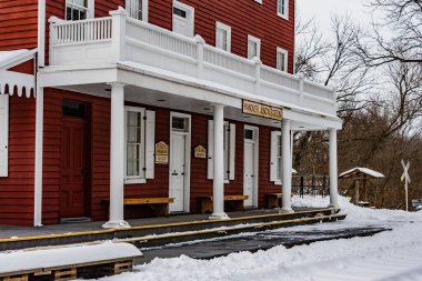 Hanover Junction Tren İstasyonu, Kış 2020, York County, Pennsylvania, ABD