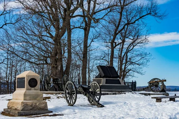 Copse of Trees, High Water Mark, Gettysburg Ulusal Askeri Parkı, Pennsylvania, ABD