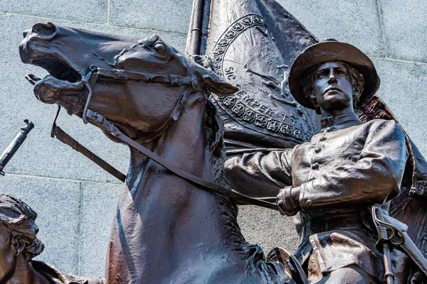Brave Soldier Virginia Gettysburg National Military Park Pennsylvania — Foto de Stock