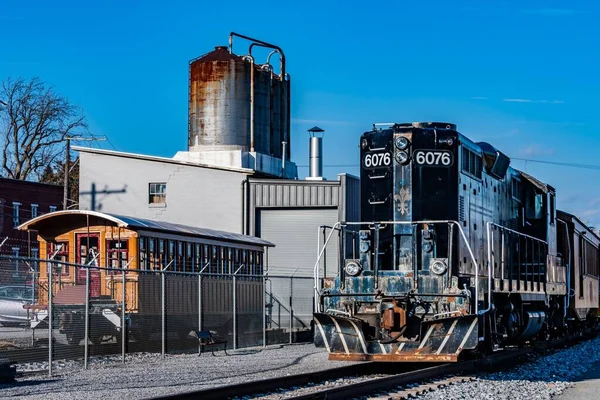 Motore 6076 Train Yard New Freedom Pennsylvania Usa — Foto Stock