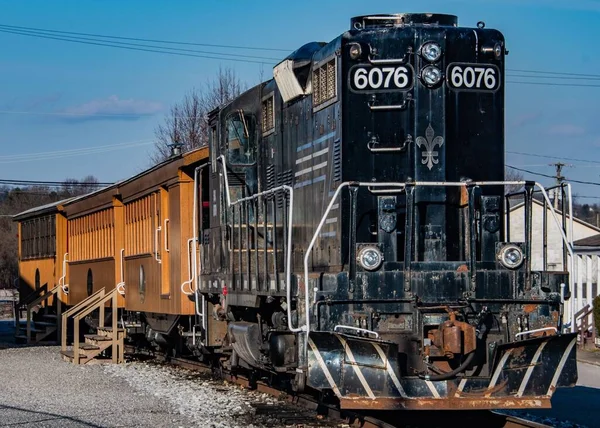 Ncrr Excursion Train Awaiting Partenza New Freedom Pennsylvania Usa — Foto Stock