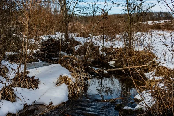 Güzel Gettysburg Kış Sahnesi, Gettysburg Ulusal Askeri Parkı, Pennsylvania, ABD
