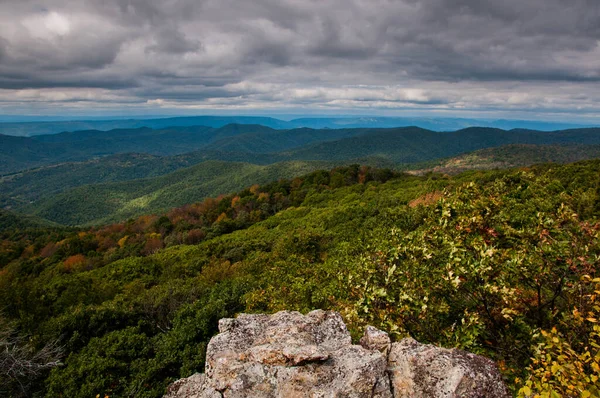 Tidig Höst Visningar Längs Appalachian Trail Shenandoah National Park Virginia — Stockfoto