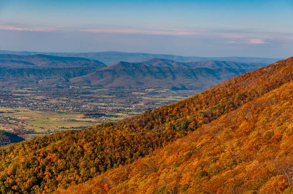 Massanutten Mountain Autumn Shenandoah National Park Virginia Verenigde Staten — Stockfoto