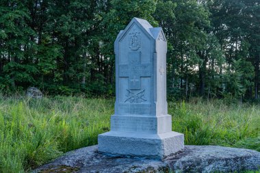 5. Maine Gönüllü Piyade Alayı Anıtı, Gettysburg Ulusal Askeri Parkı, Pennsylvania, ABD