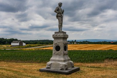 84. New York Gönüllü Piyade Alayı Anıtı (14. Brooklyn), Gettysburg Ulusal Askeri Parkı, Pennsylvania ABD