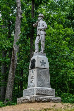24. Michigan Gönüllü Piyade Alayı Anıtı, Gettysburg Ulusal Askeri Parkı, ABD