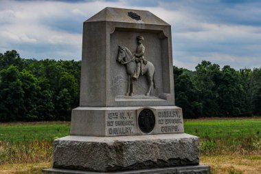 8. New York Gönüllü Süvari Alayı Anıtı, Gettysburg Ulusal Askeri Parkı, ABD