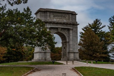 Valley Forge Ulusal Parkında Sonbahar, Pennsylvania, ABD