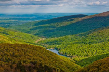 Shenandoah Nehri manzarası, Shenandoah Ulusal Parkı, Virginia, ABD