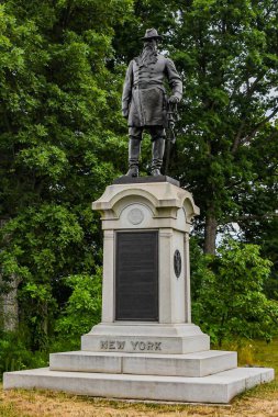 Birlik Tuğgeneral John Cleveland Robinson Anıtı, Gettysburg Ulusal Askeri Parkı, Pennsylvania, ABD