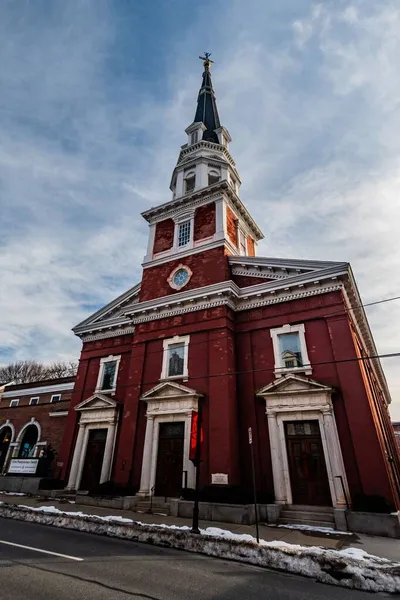 Πρώτη Πρεσβυτεριανή Εκκλησία Λάνκαστερ Πενσυλβάνια Ηπα — Φωτογραφία Αρχείου