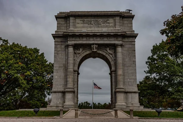 Valley Forges National Memorial Arch Valley Forge National Historical Park — Stockfoto