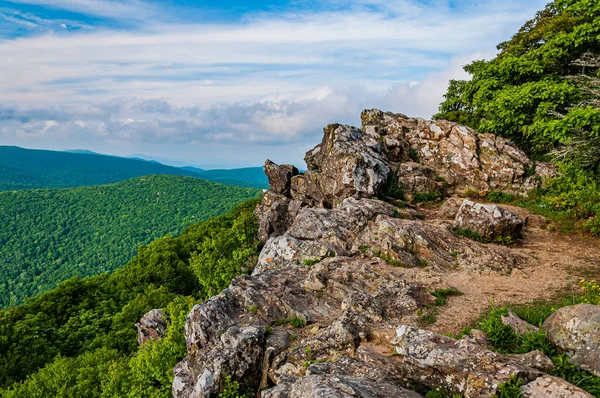Little Stony Man Summit Shenandoah National Park Virginia Verenigde Staten — Stockfoto