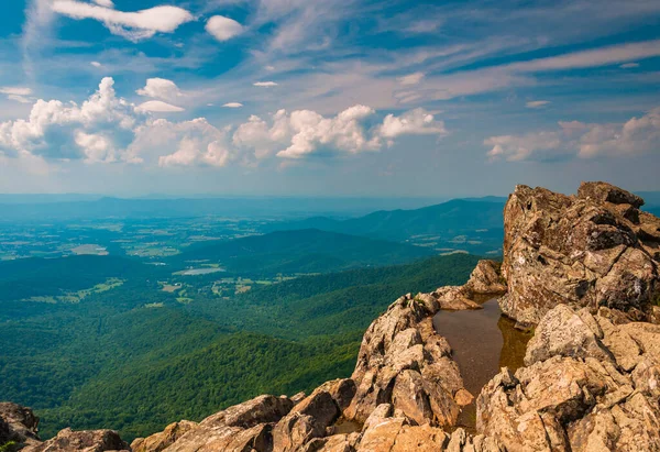 View Little Stony Man Cliffs Shenandoah National Park Virginia Verenigde — Stockfoto