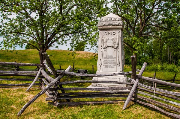 Fotoğraf: 8. Ohio Gönüllü Piyade Anıtı, Antietam Ulusal Savaş Alanı, Maryland ABD