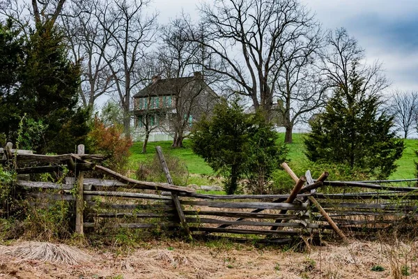 Rose Farm Cloudy Spring Afternoon Gettysburg National Military Park Πενσυλβάνια — Φωτογραφία Αρχείου