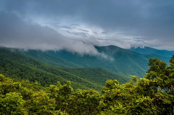 Blue Ridge Mountain Storm Shenandoah National Park Virginia Usa — стокове фото