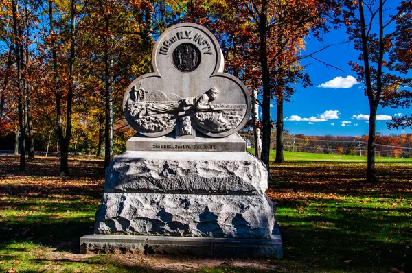 Photo 108Th New York Infantry Monument Gettysburg National Military Park — Photo