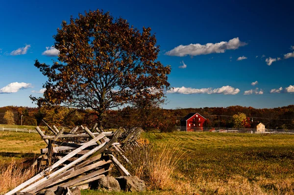 Φωτογραφία Beautiful Autumn Day Gettysburg Battlefield Pennsylvania Usa — Φωτογραφία Αρχείου