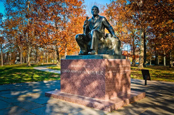 Memorial Grand Army Republic Gettysburg Ulusal Askeri Parkı Abd — Stok fotoğraf