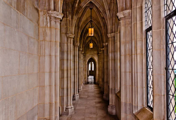 Foto Pasillo Dentro Catedral Nacional Washington — Foto de Stock