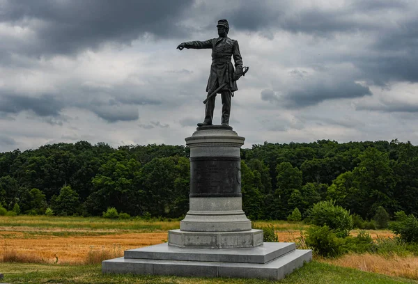 Tümgeneral Abner Doubleday 'in Anıtı, Gettysburg Ulusal Askeri Parkı, Pennsylvania ABD