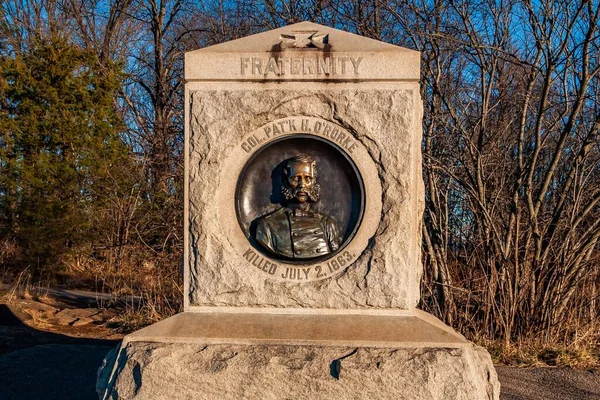 Monument Colonel Patrick Ororke 140Th New York Volunteer Infantry Regiment — Photo