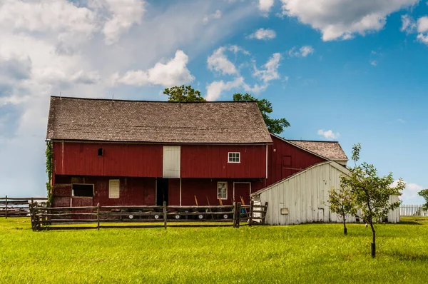 Gettysburg Battlefield Farm Beautiful Summer Day Gettysburg National Military Park — Stock fotografie