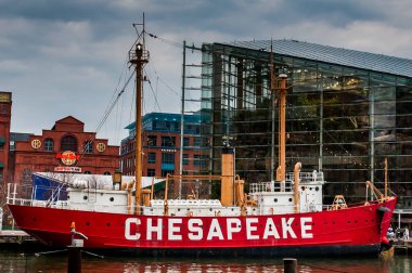 Fotoğraf: The Lightship Chesapeake, Inner Harbor, Baltimore, Maryland USA