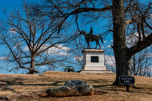 Foto Stevens Knoll Gettysburg National Military Park Pennsylvania — Foto de Stock