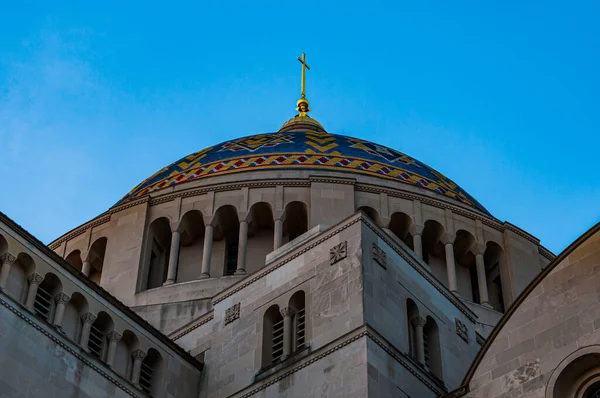 Photo Basilica National Shrine Immaculate Conception Washington Usa — 스톡 사진