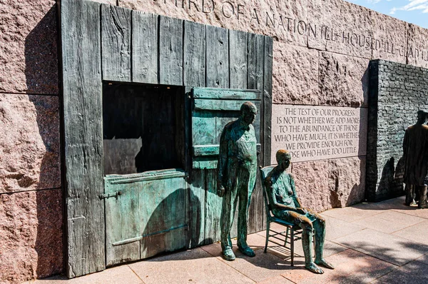 Фото Великой Депрессии Мемориал Франклина Делано Рузвельта — стоковое фото