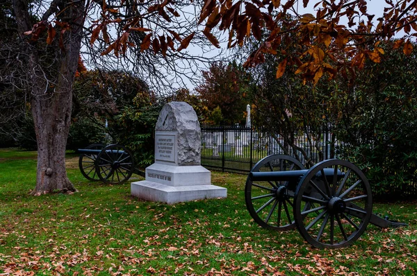 Foto Abraham Lincolns Gettysburg Endereço Memorial Gettysburg National Cemetery Pennsylvania — Fotografia de Stock