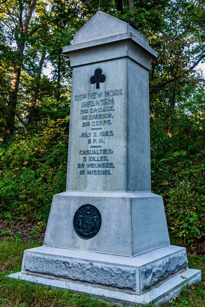 Fotoğraf: 66. New York Gönüllü Piyade Anıtı, Gettysburg Ulusal Askeri Parkı, Pennsylvania ABD