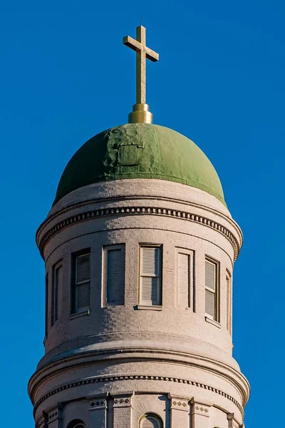 Photo Saint Vincent Paul Church Dome Cross Baltimore Maryland Usa — 스톡 사진