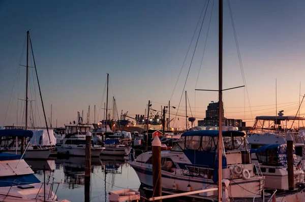 Fotoğraf Kış Günbatımı Fells Point Baltimore Maryland Abd — Stok fotoğraf