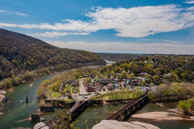 Harper Feribotunun Maryland Heights, Batı Virginia, ABD 'den görüntüsü