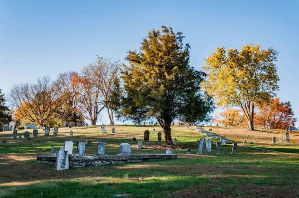 Harper Cemetery Autumn Afternoon Harpers Ferry West Virginia Usa — ストック写真