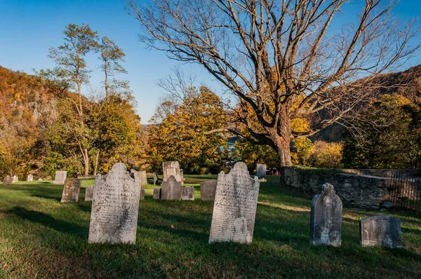 Historic Headstones Harper Cemetery Harpers Ferry West Virginia Usa — Fotografia de Stock