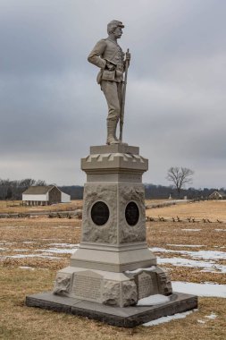 Brooklyn 14. Kış Alayı Anıtı, Gettysburg Ulusal Askeri Parkı, Pennsylvania, ABD
