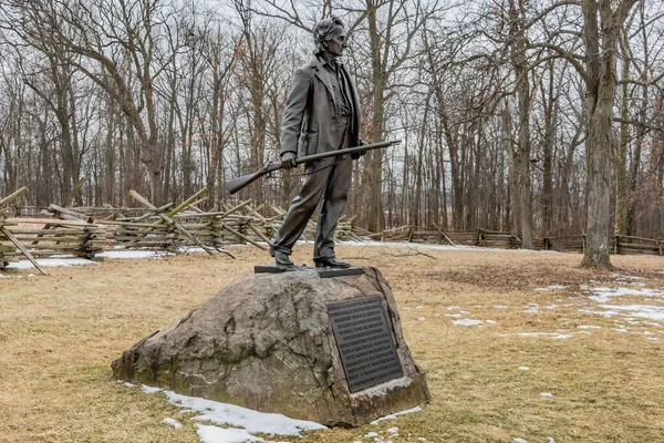 John Burns Citizen Soldier Gettysburg National Military Park Pennsylvania — Foto de Stock