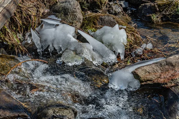 Winter Ice Gettysburg National Military Park Pennsylvania Usa — Stock Photo, Image