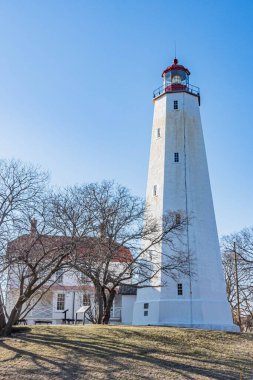 Tarihi New Jersey Deniz Feneri, Sandy Hook, NJ, ABD