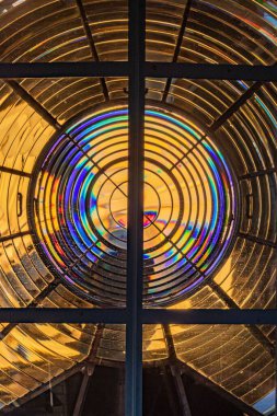 Freznel Lens, Twin Lighthouse, Highlands, New Jersey, ABD