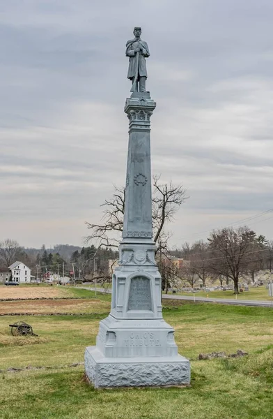 Μνημείο Νεκροταφείου Όχιος Cemetery Hill Gettysburg National Military Park Pennsylvania — Φωτογραφία Αρχείου